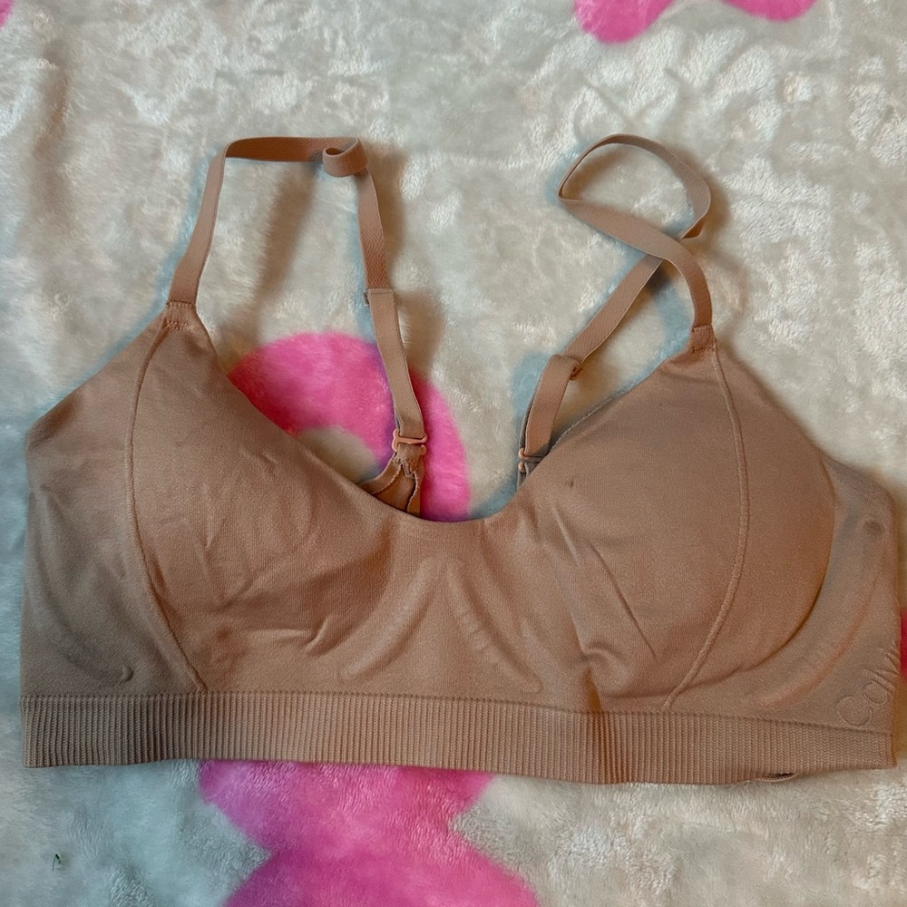 Women’s nude Calvin Klein bralette with padding (removable) size small